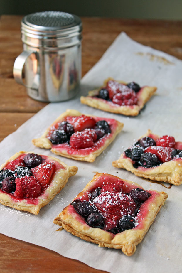 Mixed Berry Puff Pastry Tarts
