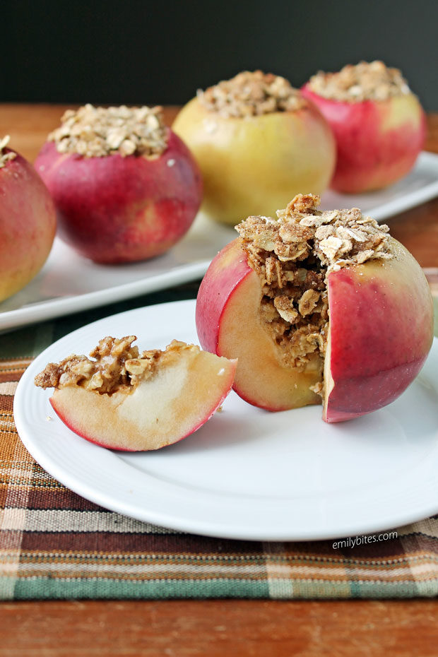 Baked Stuffed Apples - Emily Bites