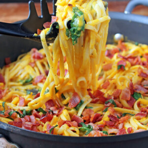 Butternut Squash Pasta with Bacon