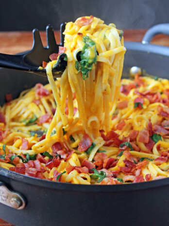 Butternut Squash Pasta with Bacon