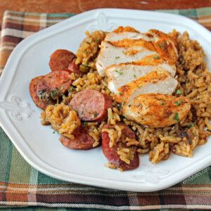 Spicy Dirty Rice with Chicken and Sausage