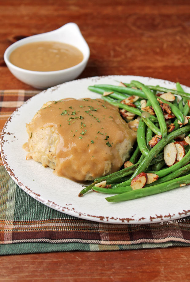 Stuffed Turkey Bundles with Gravy