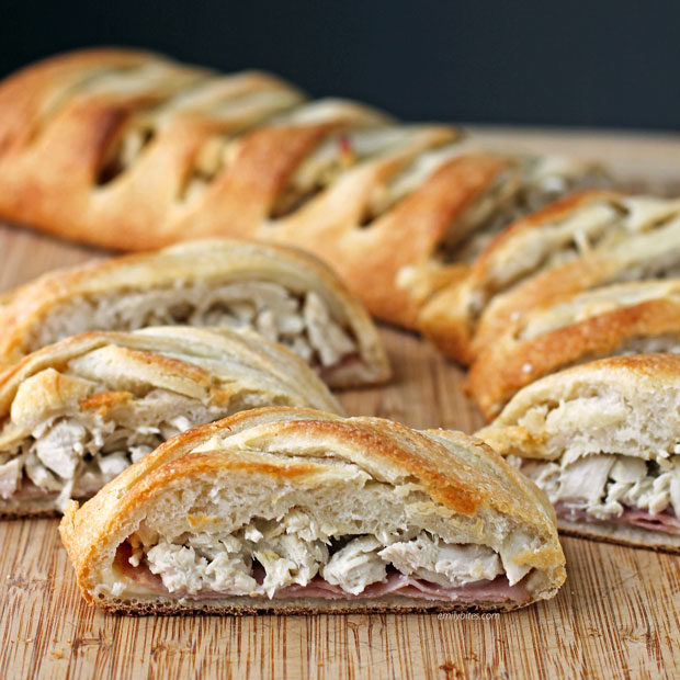 Chicken Cordon Bleu Braid