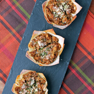 Clams Oreganata Wonton Cups