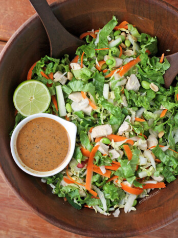 Thai Chicken Chopped Salad with Peanut Dressing