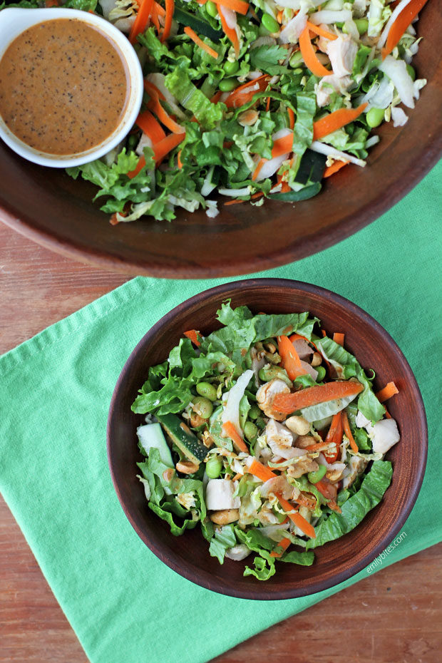 Thai Chicken Chopped Salad with Peanut Dressing