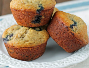 Banana Blueberry Muffins