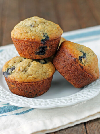 Banana Blueberry Muffins