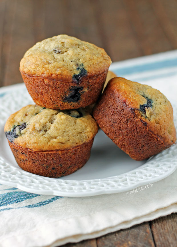 Banana Blueberry Muffins Emily Bites   Banana Blueberry Muffins 4b 620x865 