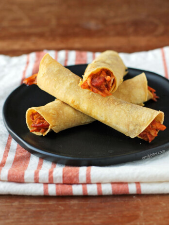 Cheesy Bacon BBQ Chicken Taquitos