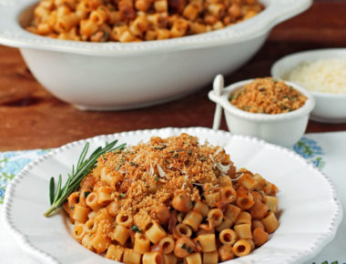 Pasta with Chickpeas - Emily Bites