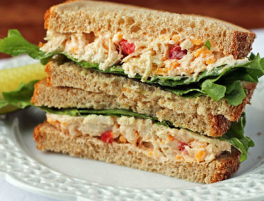 Pimento Cheese Chicken Salad Sandwiches (Chilled or Grilled) - Emily Bites