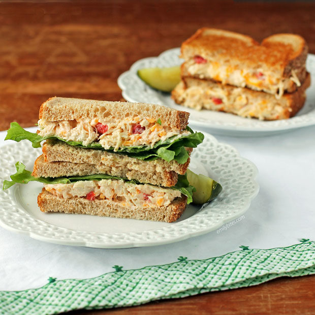 Pimento Cheese Chicken Salad Sandwiches