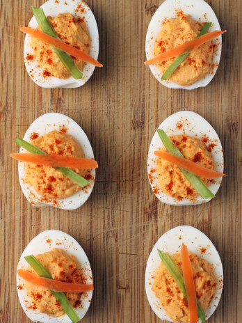 Buffalo Deviled Eggs