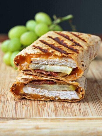 Chicken Bacon Apple Cheddar Wraps