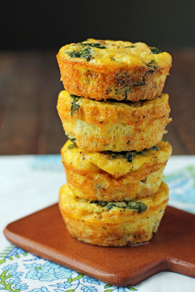 Turkey Sausage Mini Frittatas - Emily Bites