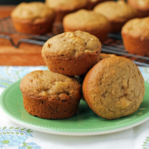 Apple Cinnamon Muffins on a plate