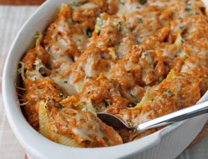 Pumpkin and Sausage Stuffed Shells