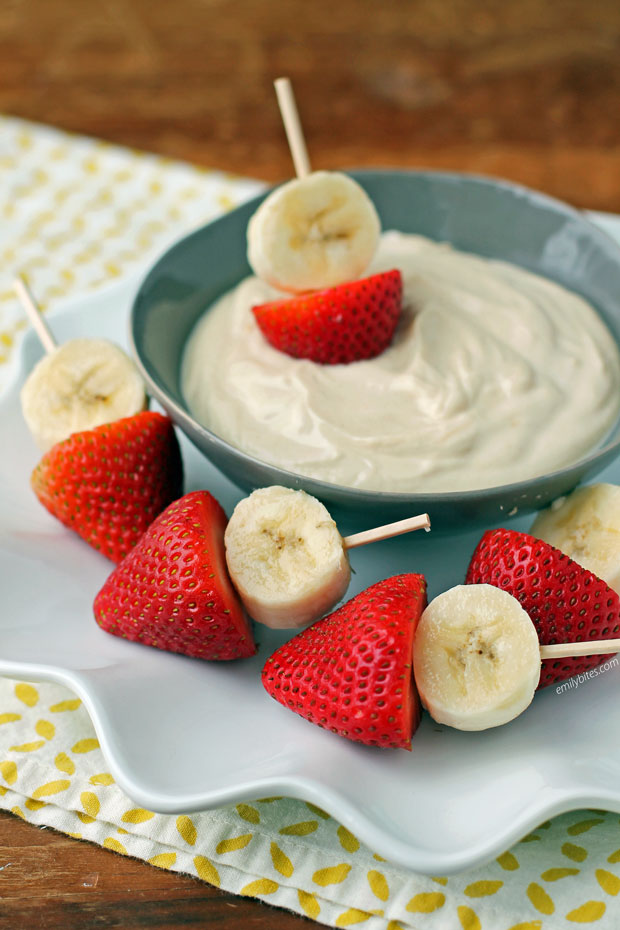 Peanut Butter Yogurt Fruit Dip