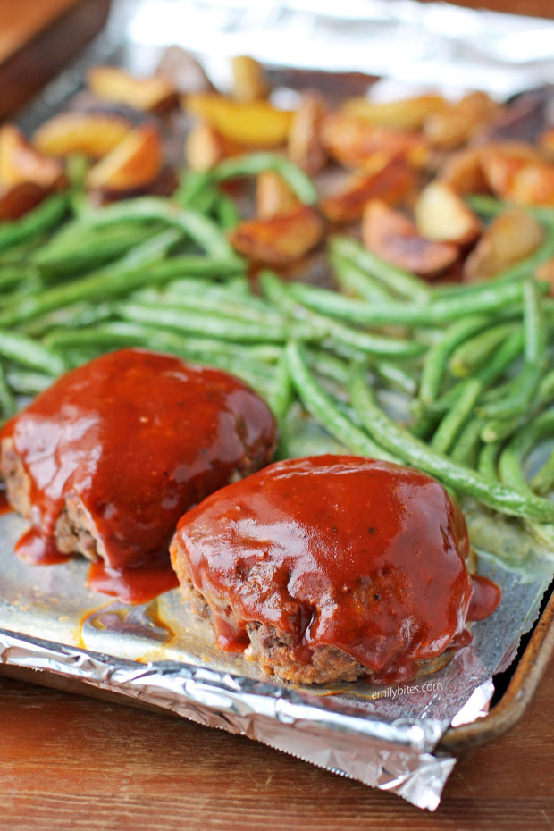 Sheet Pan Mini Meatloaf Recipe - Together as Family