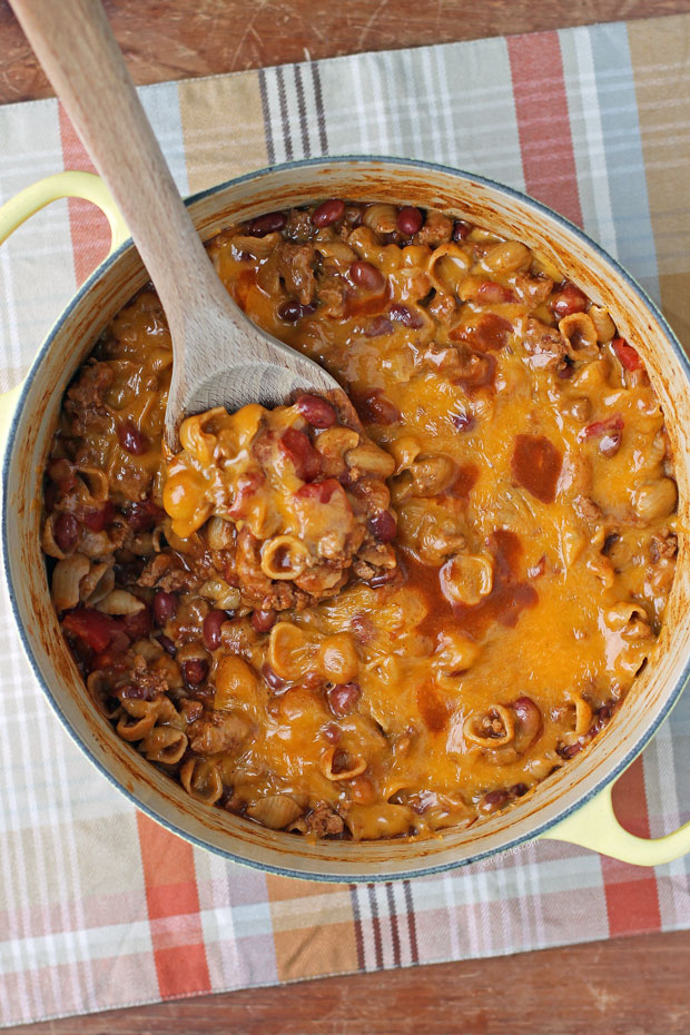 Cheesy Chili Mac Thermos Lunch