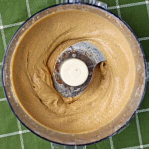 Taco Spiced Hummus in the food processor