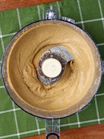 Taco Spiced Hummus in the food processor
