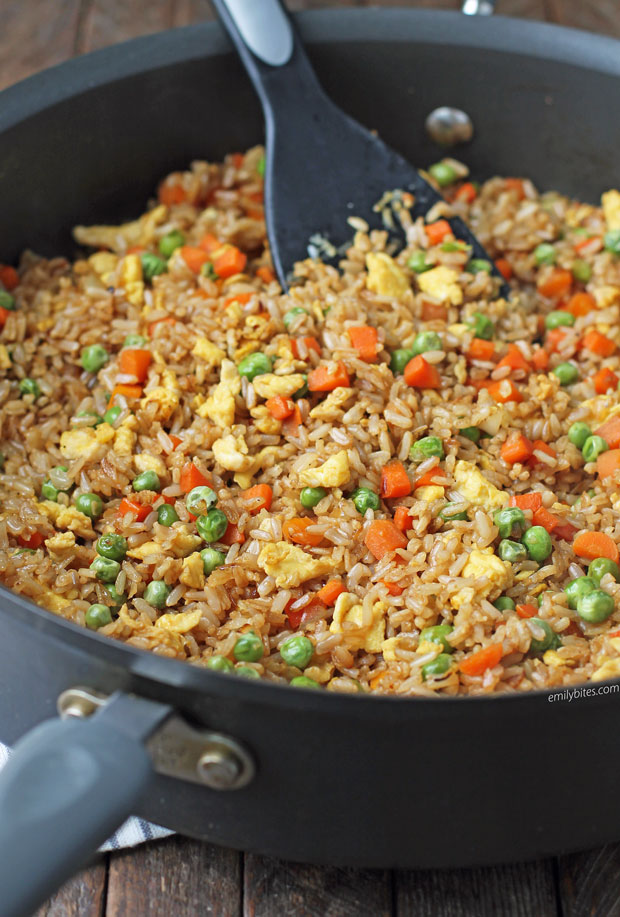 Vegetable Fried Rice close up