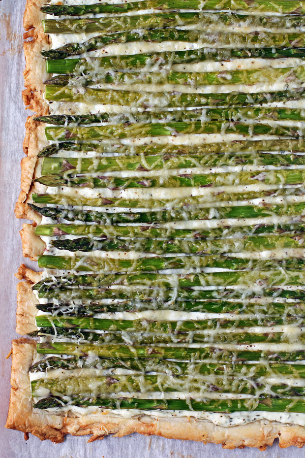 Asparagus Tart from above