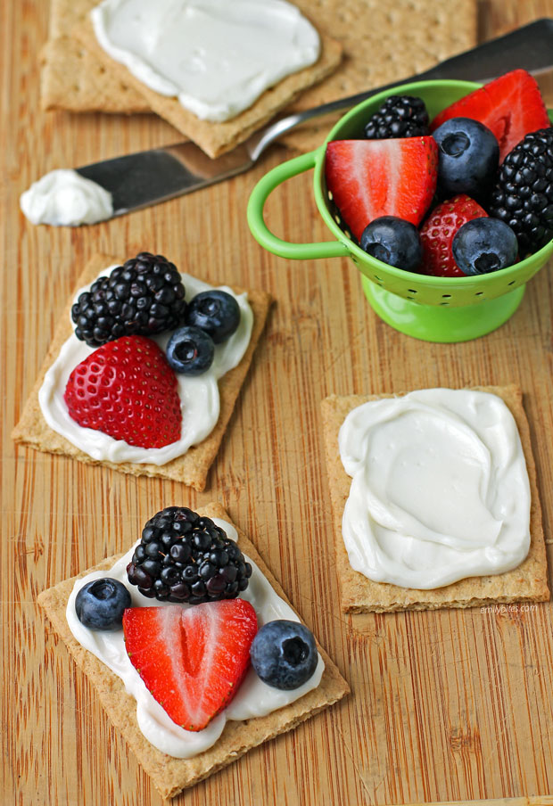 Mini Fruit Pizzas - Emily Bites