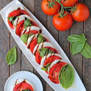 Caprese Salad overhead shot