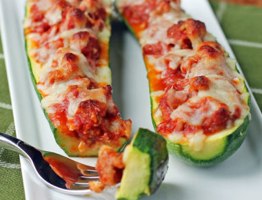 Italian Sausage Stuffed Zucchini - Emily Bites