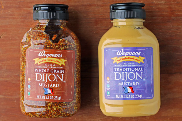 two types of Wegmans Dijon mustard