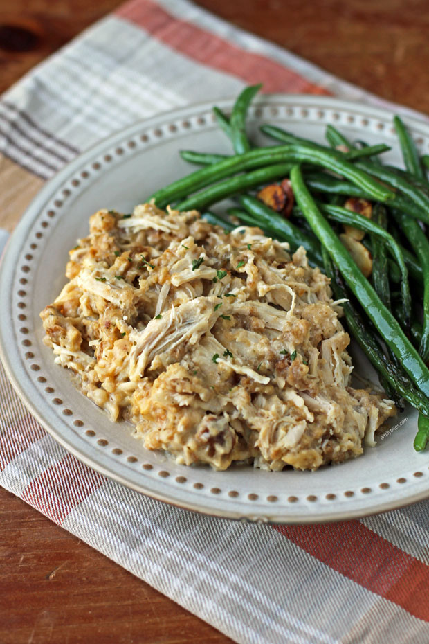 Rustic Slow Cooker Chicken - Craving Tasty