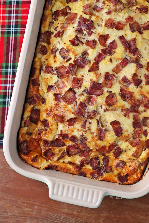 Overnight Breakfast Casserole - Emily Bites