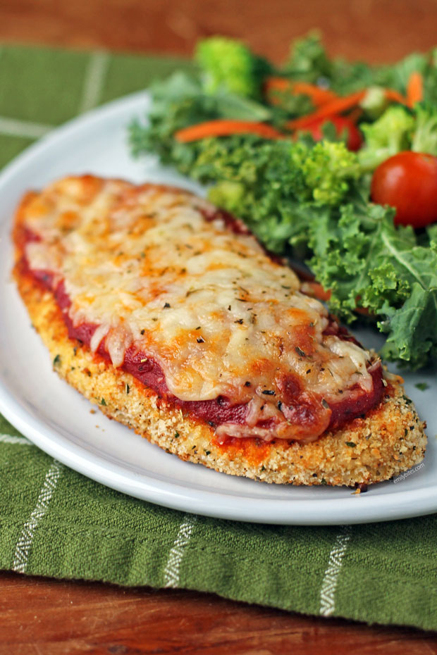 Chicken Parmesan on a plate