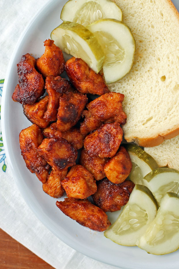 Nashville Hot Chicken Bites overhead