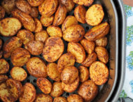 Air Fryer Cajun Potatoes in the air fryer