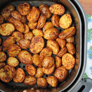 Air Fryer Cajun Potatoes in the air fryer
