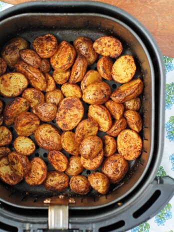 Air Fryer Cajun Potatoes in the air fryer