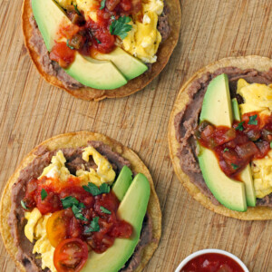 Breakfast Tostadas overhead