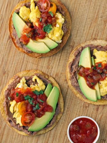 Breakfast Tostadas overhead