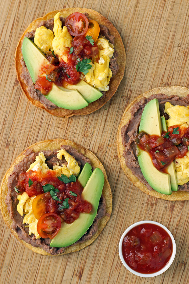 Breakfast Tostadas overhead