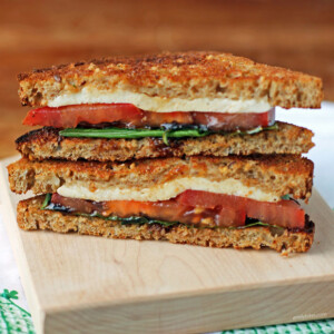 Caprese Sandwich cross-section