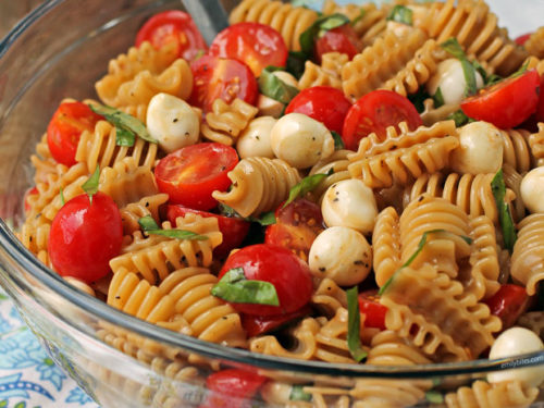 Caprese Pasta Salad - Emily Bites