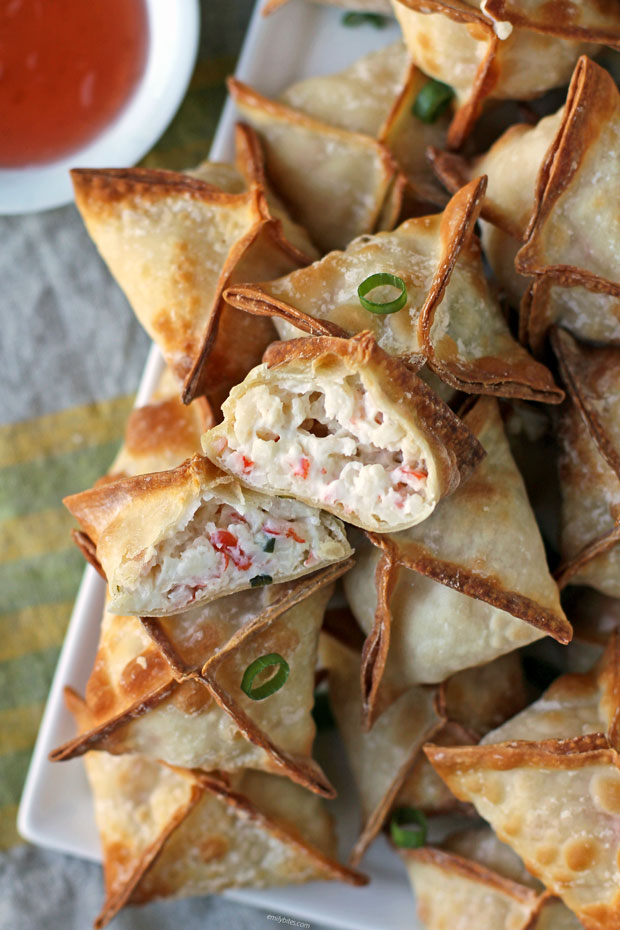 Crab Rangoon Air Fryer Or Oven Baked Emily Bites