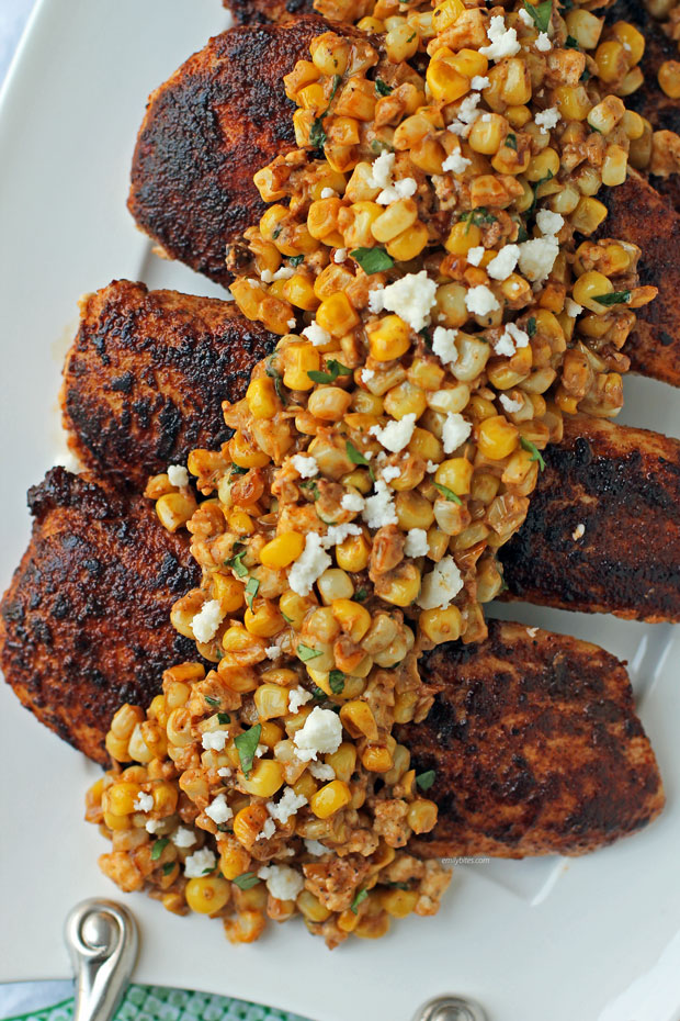 Mexican Street Corn Chicken - Emily Bites