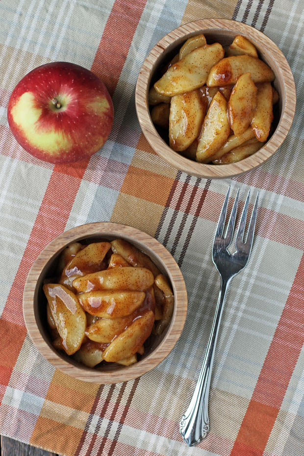 Stovetop Cinnamon Apples in bowls
