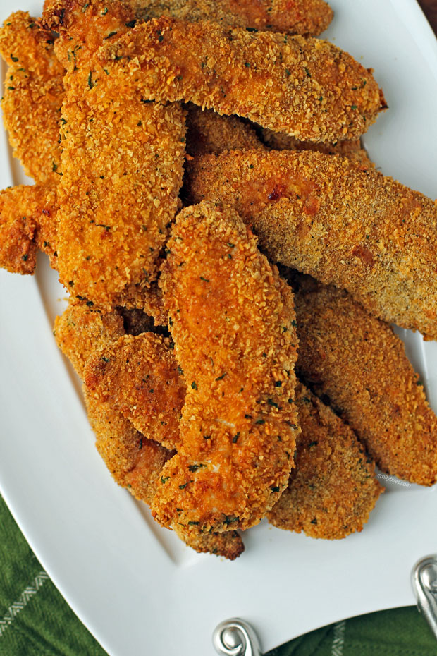 Air Fryer Chicken Tenders in a pile