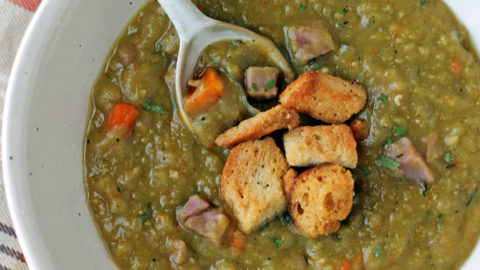 Crock-Pot Express No Soak Ham and Split Pea Soup 